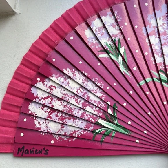 Original hand painted Spanish hand fan - Marien’s 💃🏽 - big size - Picture 2 of 3